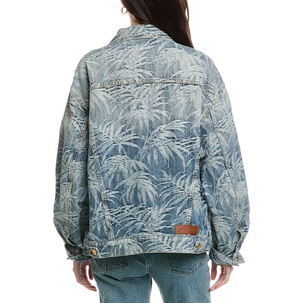 Palm Angels Womens  Casual Jacket, Blue - Picture 2 of 3